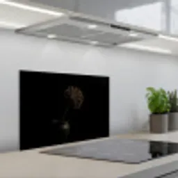 Bol - Gedroogd - Vaas - Zwart keuken achterwand spatscherm klein -3d_schuin