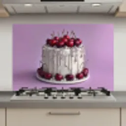 Taart - Kersen - Juwelen - Rood keuken achterwand spatscherm klein -3d_website