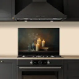 Kaarsen - Stilleven - Rustiek - Boeken keuken achterwand spatscherm klein -sfeer1