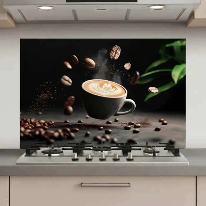 Cappuccino - Kop - Bonen - Bruin keuken achterwand spatscherm klein -3d_website