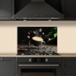Cappuccino - Kop - Bonen - Bruin keuken achterwand spatscherm klein -sfeer1