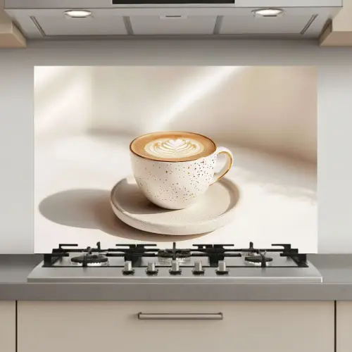 Cappuccino - Schuim - Schotel - Beige keuken achterwand spatscherm klein -3d_website