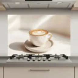 Cappuccino - Schuim - Schotel - Beige keuken achterwand spatscherm klein -3d_website