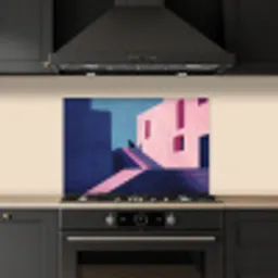 Kat - Trap - Gebouwen - Schaduwcontrasten keuken achterwand spatscherm klein -sfeer1