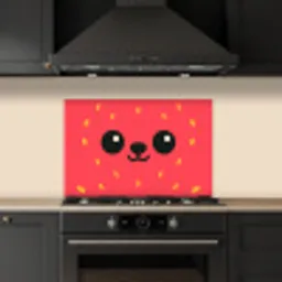 Kat - Aardbei - Cartoon keuken achterwand spatscherm klein -sfeer1