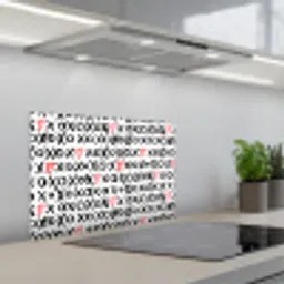 Tekens - Harten - Rood keuken achterwand spatscherm klein 900 -3d_schuin