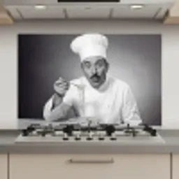 Chef - Spaghetti - Pasta keuken achterwand spatscherm klein -3d_website
