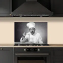 Chef - Spaghetti - Pasta keuken achterwand spatscherm klein -sfeer1