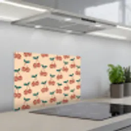 Kers - Disco - Patroon keuken achterwand spatscherm klein 900 -3d_schuin