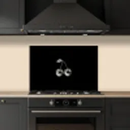 Kers - Luxueus - Metallic keuken achterwand spatscherm klein -sfeer1
