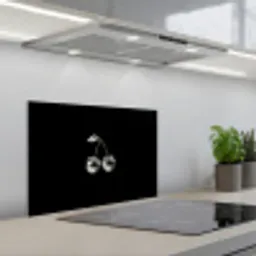 Kers - Luxueus - Metallic keuken achterwand spatscherm klein -3d_schuin