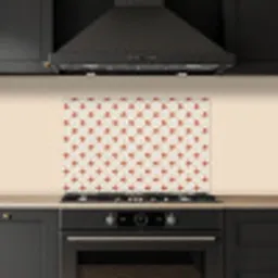 Chic - Bloemen -  Patroon keuken achterwand spatscherm klein 900 -sfeer1
