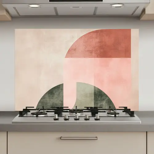 Cirkel - Abstract - Roze keuken achterwand spatscherm klein -3d_website