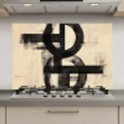 Cirkels - Balken - Zwart - Abstract keuken achterwand spatscherm klein -3d_website