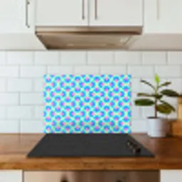 Cirkels - Neon - Bogen keuken achterwand spatscherm klein 900 -sfeer2