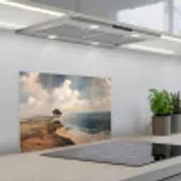 Klif - Zee - Boom keuken achterwand spatscherm klein -3d_schuin