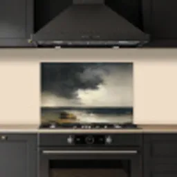 Kust - Golven - Rots - Storm keuken achterwand spatscherm klein -sfeer1