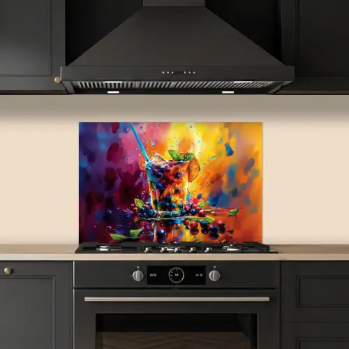 Cocktail - Fruit - Kleurrijk - Drank keuken achterwand spatscherm klein -sfeer1