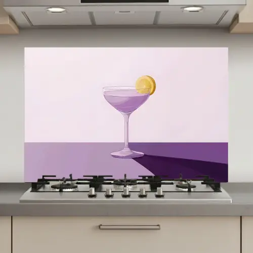 Cocktail - Paars - Minimalistisch - Citroen keuken achterwand spatscherm klein -3d_website