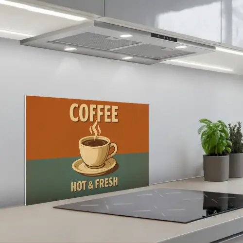 Koffie - Kop - Vintage - Quote keuken achterwand spatscherm klein -3d_schuin