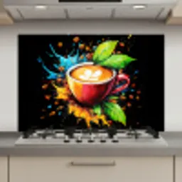 Koffie - Graffiti - Drinken - Abstract keuken achterwand spatscherm klein -3d_website