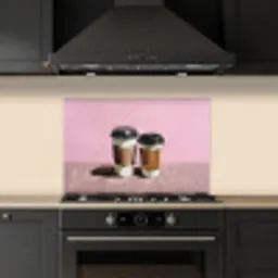 Koffiebekers - Deksel - Verf - Textuur keuken achterwand spatscherm klein -sfeer1