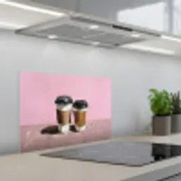 Koffiebekers - Deksel - Verf - Textuur keuken achterwand spatscherm klein -3d_schuin