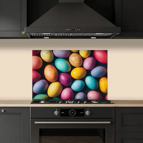 Kleurrijk - Paaseitjes - Spetters keuken achterwand spatscherm klein -sfeer1