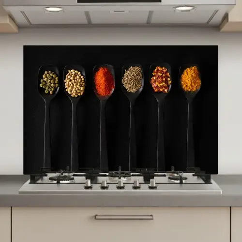 Kleurrijk Kruiden Kwartet keuken achterwand spatscherm klein -3d_website