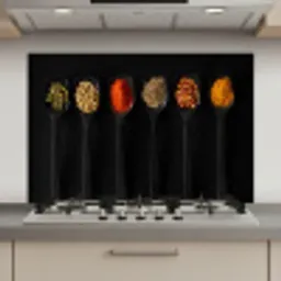 Kleurrijk Kruiden Kwartet keuken achterwand spatscherm klein -3d_website