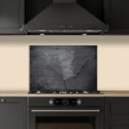 Beton - Zwart - Scheur keuken achterwand spatscherm klein -sfeer1