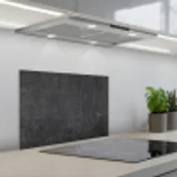 Beton - Zwart - Grijs - Rustiek - Industrieel keuken achterwand spatscherm klein -3d_schuin