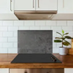 Beton - Grijs - Lijn - Vormen keuken achterwand spatscherm klein -sfeer2
