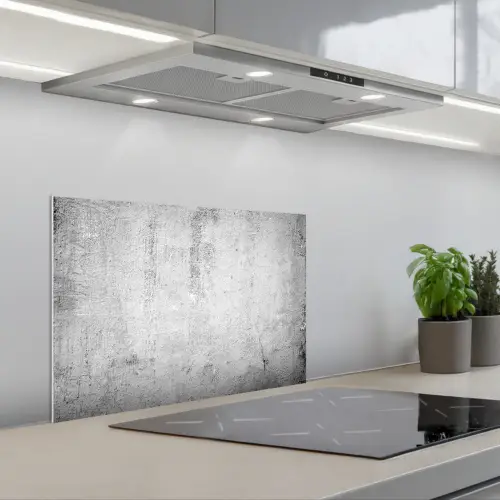 Beton - Grijs - Patroon - Vintage - Industrieel keuken achterwand spatscherm klein -3d_schuin