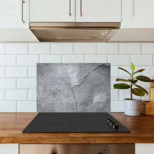 Beton - Grijs - Scheur keuken achterwand spatscherm klein -sfeer2