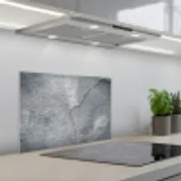 Beton - Grijs - Scheur keuken achterwand spatscherm klein -3d_schuin