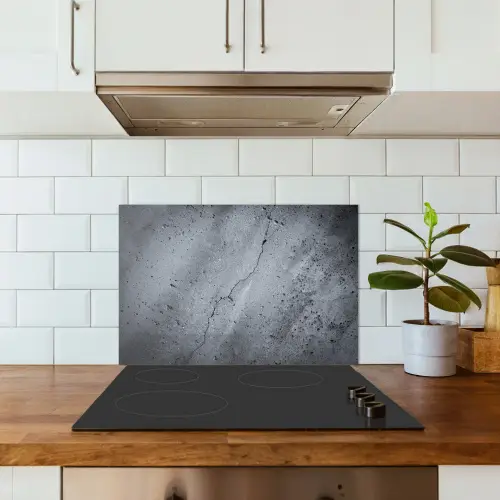 Beton - Grijs - Scheur keuken achterwand spatscherm klein -sfeer2