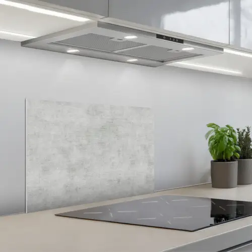 Beton - Grijs - Industrieel - Patroon keuken achterwand spatscherm klein 900 -3d_schuin