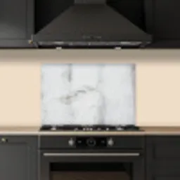 Beton - Grijs - Wit keuken achterwand spatscherm klein -sfeer1