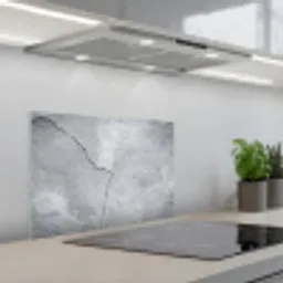 Beton - Scheur - Grijs keuken achterwand spatscherm klein -3d_schuin
