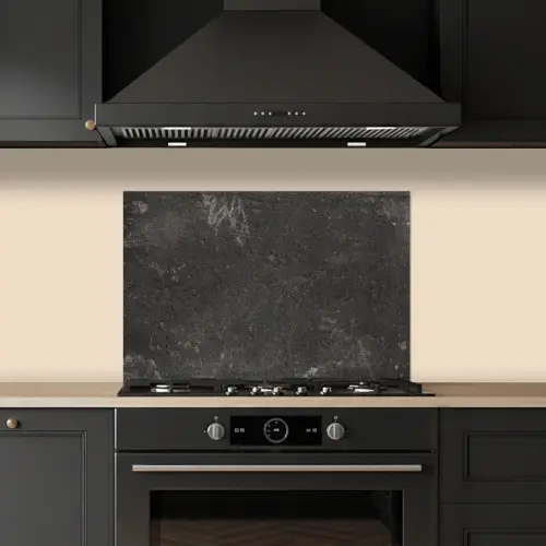 Beton - Muur - Zwart - Vintage - Industrieel keuken achterwand spatscherm klein -sfeer1