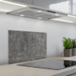 Beton - Muur - Cement keuken achterwand spatscherm klein -3d_schuin