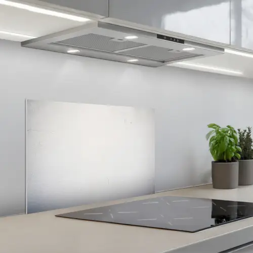Beton - Wit - Modern keuken achterwand spatscherm klein -3d_schuin