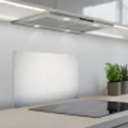 Beton - Wit - Modern keuken achterwand spatscherm klein -3d_schuin