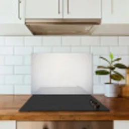 Beton - Wit - Modern keuken achterwand spatscherm klein -sfeer2
