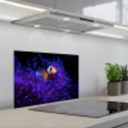 Koraal - Vis - Oranje - Zee keuken achterwand spatscherm klein -3d_schuin