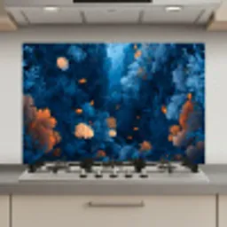 Koraalrif - Vissen - Oceaan - Blauw keuken achterwand spatscherm klein -3d_website