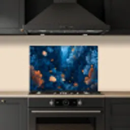 Koraalrif - Vissen - Oceaan - Blauw keuken achterwand spatscherm klein -sfeer1
