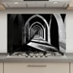 Gang - Bogen - Schaduw - Diepte keuken achterwand spatscherm klein -3d_website
