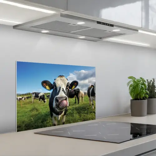 Koe - Tong - Weide keuken achterwand spatscherm klein -3d_schuin